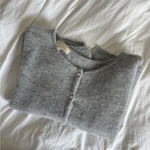 Sezane grey cardigan